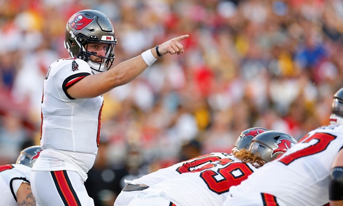 Baker mayfield lidera a los Tampa Bay Buccaneers sobre los Baltimore Ravens